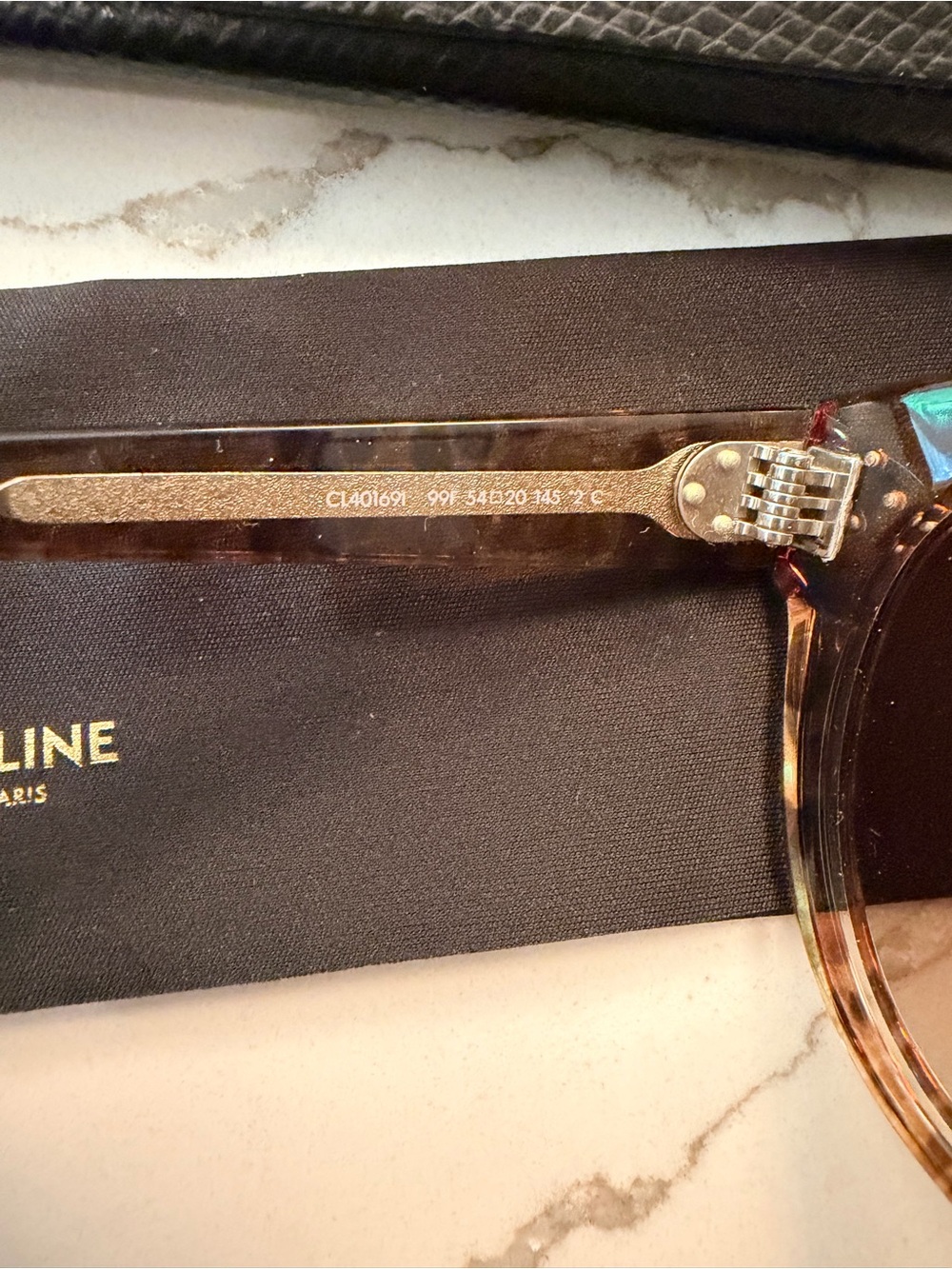 CELINE Women's Tortoiseshell Cat-Eye Sunglasses - Brown - New - Picture 4 of 6